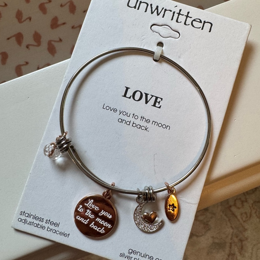 Unwritten Silver and Gold Charm Bracelet